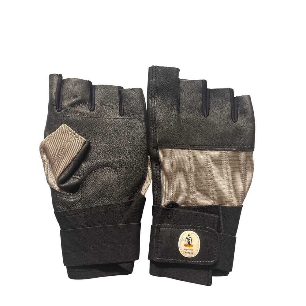 Erdogyne Proflex Half-Finger Impact Gloves with Wrist Support Weight Lifting XL